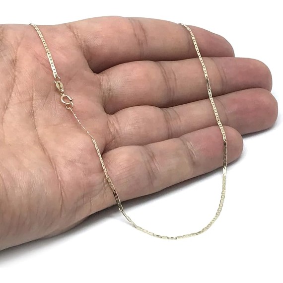10k Yellow Gold Mariner Link Chain Necklace, 1.2mm
