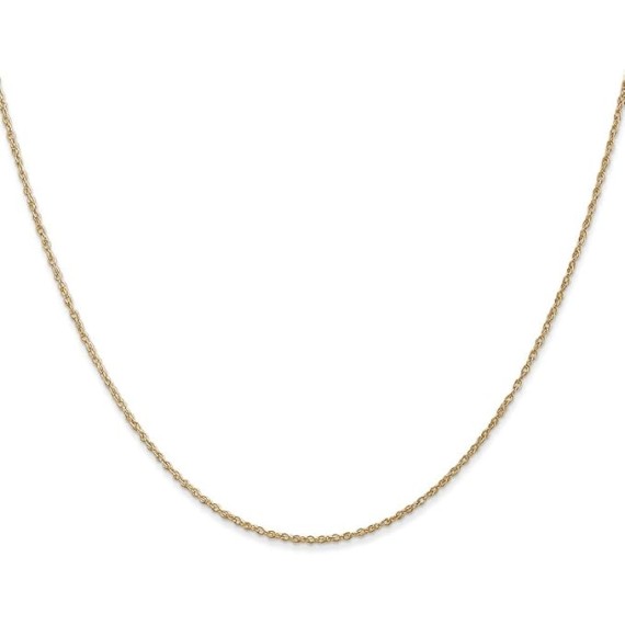 14k .8mm Light-Baby Rope Chain