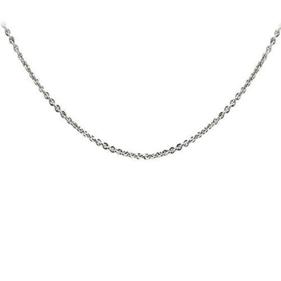 14k Solid Gold Cable Chain Necklace - 0.85mm or 1.00mm Options, Classic Yellow Gold Chain for Women and Men