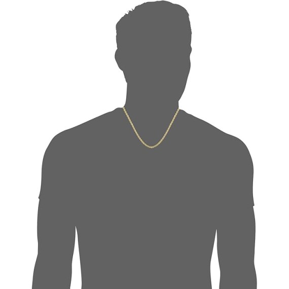 14k Yellow Gold Filled 3.2mm Rope Chain Necklace (16, 18, 20, 22, 24, 26, 30 or 36 inch)
