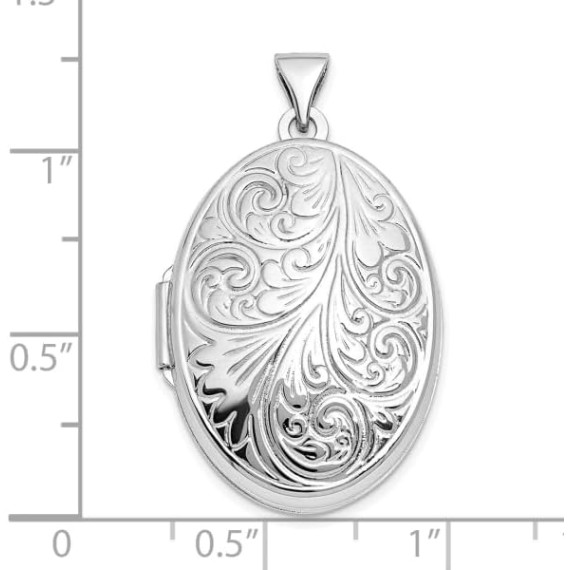 925 Sterling Silver Oval Personalized Photo Locket Necklace Picture Pendant Charm