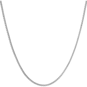 1.4mm Box Chain Necklace for Women and Men 24k Real Gold Plated