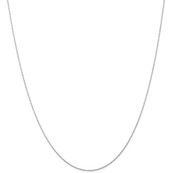 14k White Gold .5 mm (CARDED) Cable Rope Chain