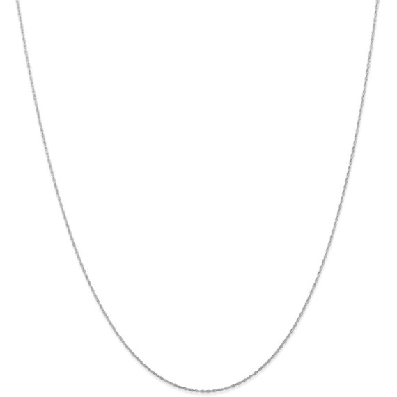 14k White Gold .5 mm (CARDED) Cable Rope Chain