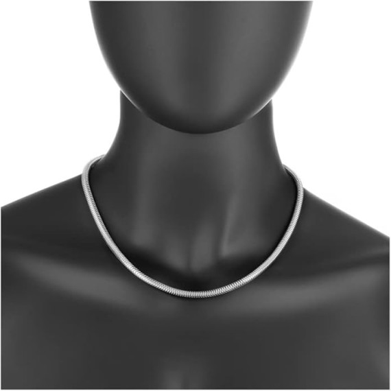 925 Sterling Silver necklace 2MM, 2.5MM, 3MM, 4MM, 5MM Solid Round Snake silver Chain Necklace- Flexible Snake Chain Necklace, Round 925 Sterling Silver Necklace,Made In Italy, Men and Women Jewelry Gadgets