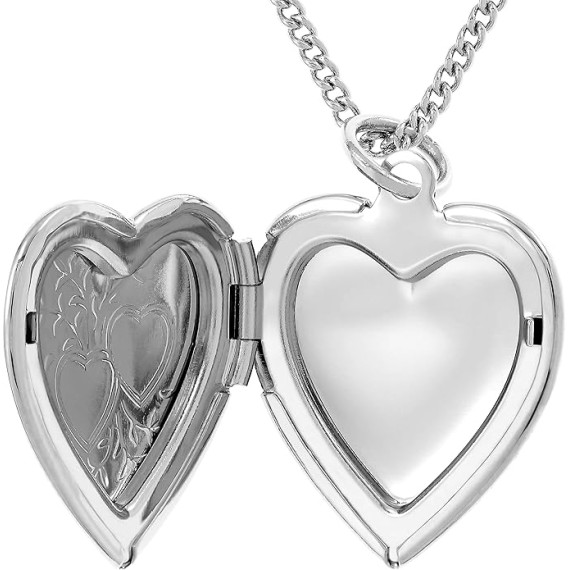 Two Hearts Locket Necklace That Holds Pictures 24k Gold Plated