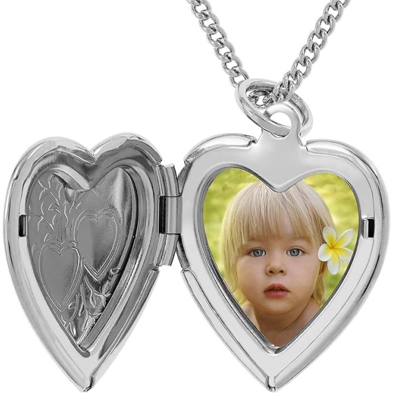 Two Hearts Locket Necklace That Holds Pictures 24k Gold Plated