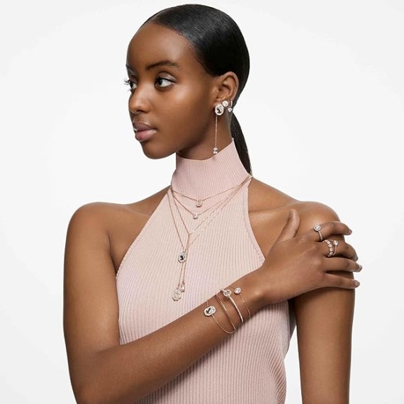 Sparking Dance Crystal Jewelry Collection, Gold Tone & Rose Gold Tone Finish