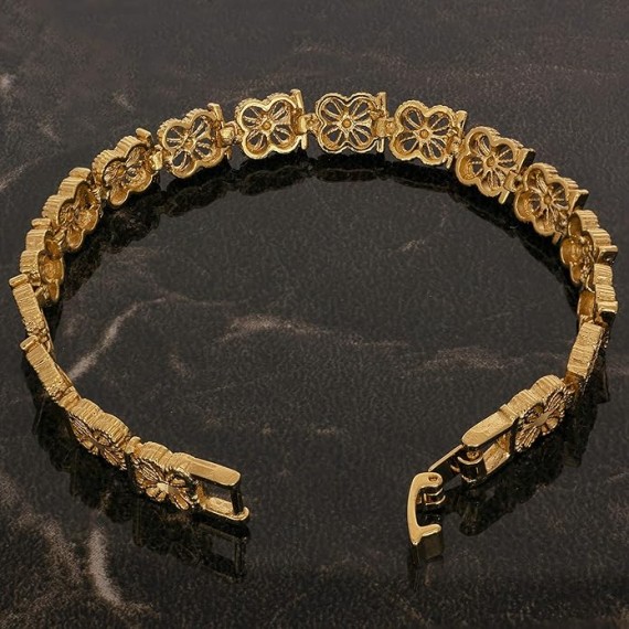 Good Luck Filigree Bracelet 24k Gold Plated for Women and Teen