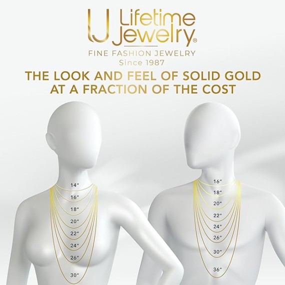 3mm Emblem Chain Necklace for Women and Men 24k Gold Plated