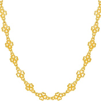 Good Luck Chain Necklace for Women and Men 24k Real Gold Plated