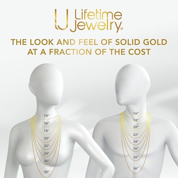 Beveled Cuban Link Curb Chain Necklaces 24k Real Gold Plated (3mm, 6mm & 9.5mm)