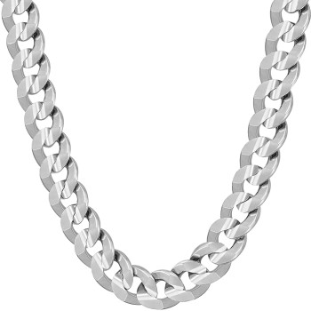 Cuban Link Chain Necklace 24k Gold Plated for Men and Women (6mm & 9.5mm)