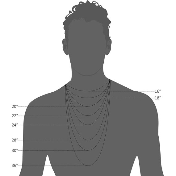 10k Yellow Gold Rope Chain Necklace For Men And Women (choose from 1.5mm, 1.8mm, 2.6mm, 3.2mm, 3.8mm or 4.8mm. size from 16 until 30 inches long)