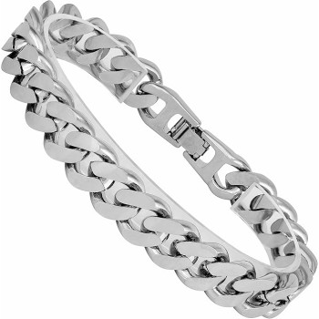 12mm Miami Curb Cuban Link Chain Bracelet for Men 24k Gold Plated