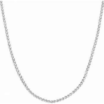1.4mm Serpentine Chain Necklace for Women & Men 24k Gold Plated
