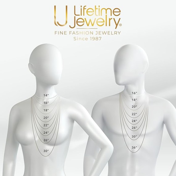 8mm Rope Chain Necklace 24k Real Gold Plated for Women and Men