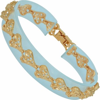 Heart Bracelets for Women and Teen 24k Real Gold Plated