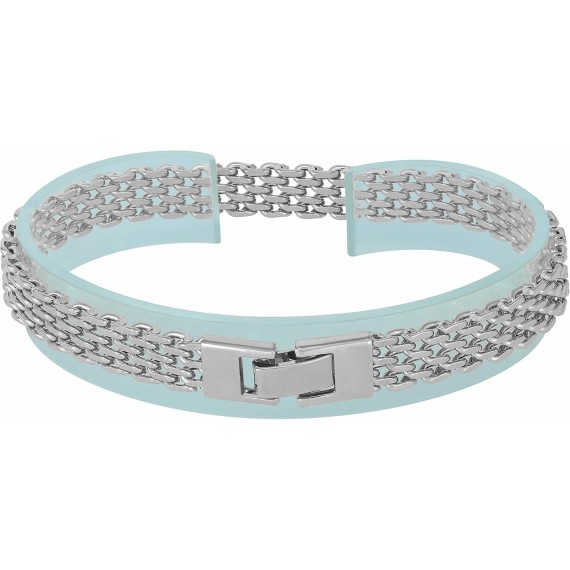 8.5mm Designer Mesh Ladies Bracelet 24k Real Gold Plated for Women