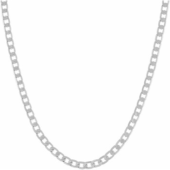 Beveled Cuban Link Curb Chain Necklaces 24k Real Gold Plated (3mm, 6mm & 9.5mm)