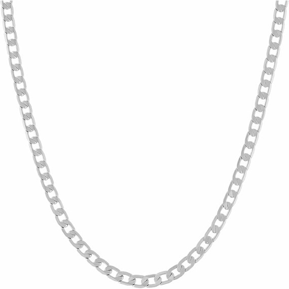 Beveled Cuban Link Curb Chain Necklaces 24k Real Gold Plated (3mm, 6mm & 9.5mm)