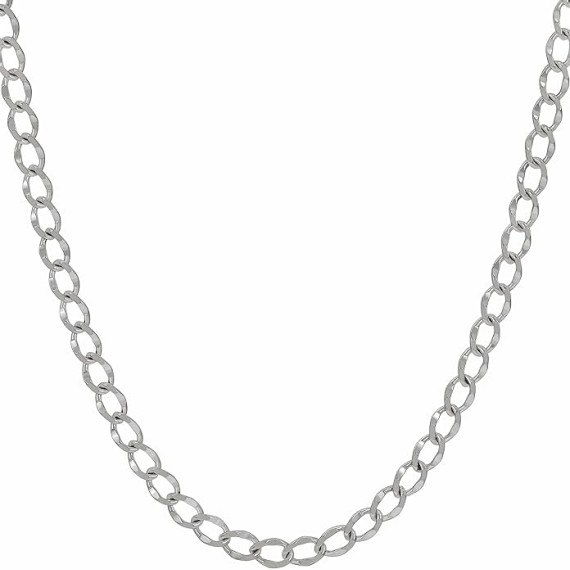Diamond Cut Curb Link Chain Necklaces for Men & Women 24k Gold Plated (4mm 5.5mm 7mm)