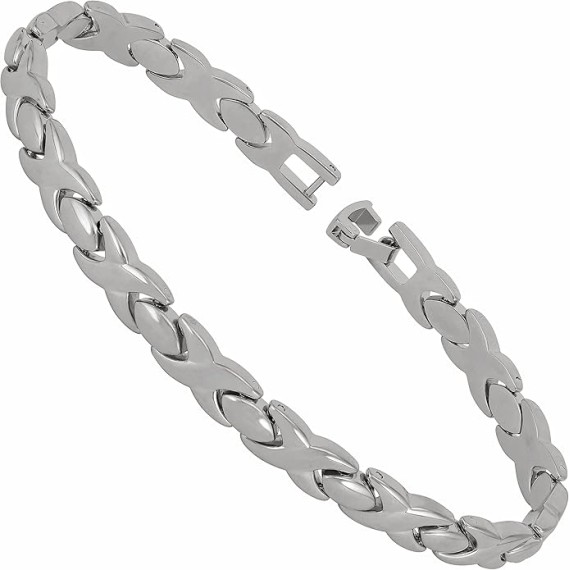 Polished Hugs & Kisses Bracelet for Women and Men 24k Gold Plated