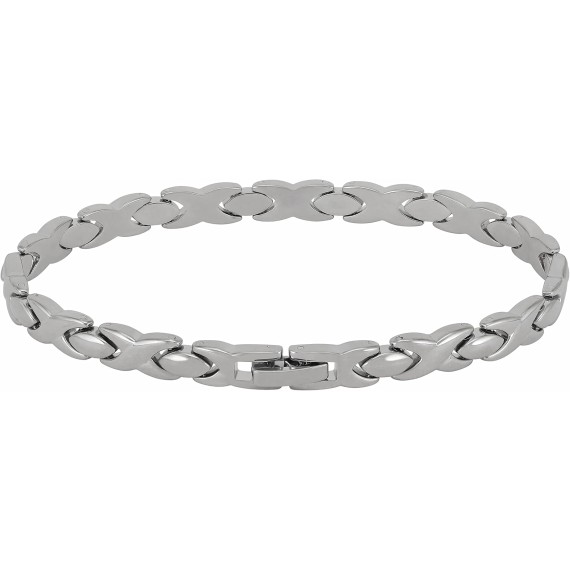 Polished Hugs & Kisses Bracelet for Women and Men 24k Gold Plated