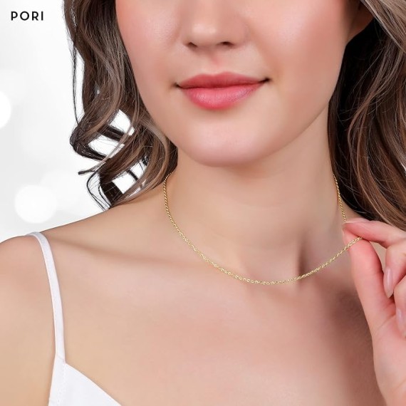 10K Yellow Gold 1.5MM,2MM,2.5MM,3MM,3.5,4MM,5MM,7MM, Diamond Cut Rope Chain Necklace Unisex Sizes 16"-30"