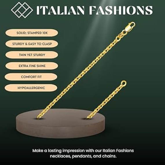 REAL Solid 14K or 10K Yellow Gold 1.50mm,1.7mm, 2.0mm Flat Open Wheat Spiga Chain Necklace with Lobster Claw Clasp | Multiple Lengths Available | Men Women | MADE IN ITALY