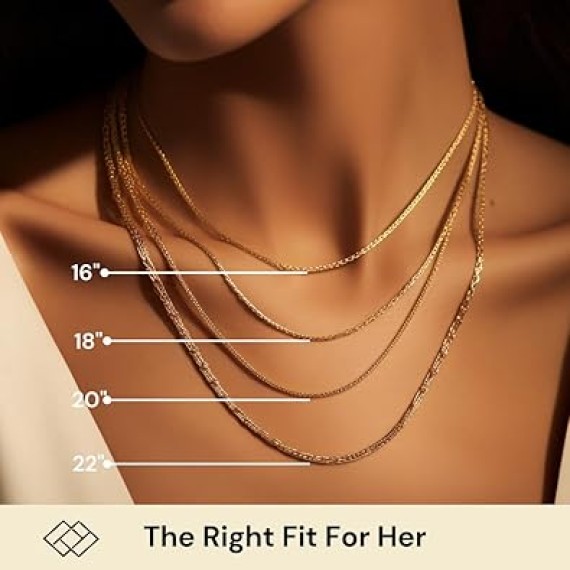 REAL Solid 14K or 10K Yellow Gold 1.50mm,1.7mm, 2.0mm Flat Open Wheat Spiga Chain Necklace with Lobster Claw Clasp | Multiple Lengths Available | Men Women | MADE IN ITALY