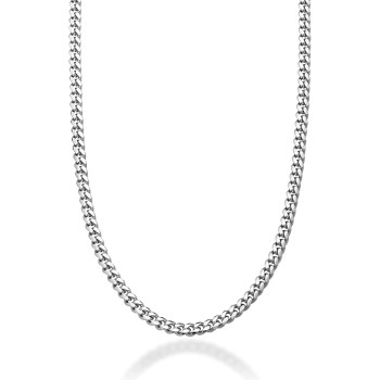 Italian Heavy 925 Sterling Silver Thick 3.2mm, 5mm, 7mm Curb Cuban Link Chain Necklace for Men Made in Italy