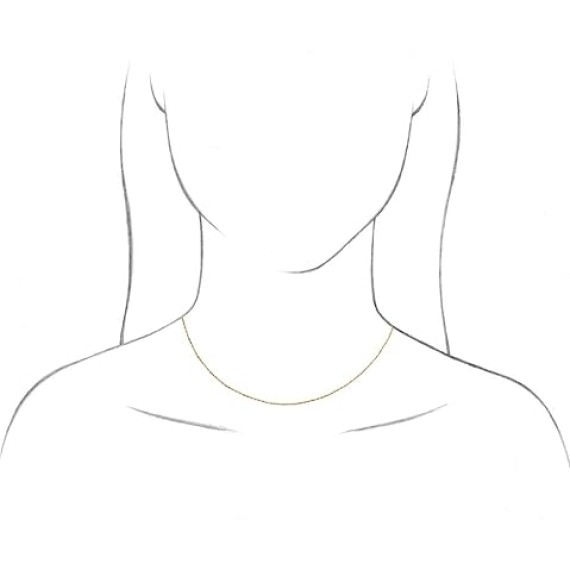 10k Yellow Gold 1mm Solid Rope Chain Necklace Fine Jewelry for Women Gifts for Her, 16"