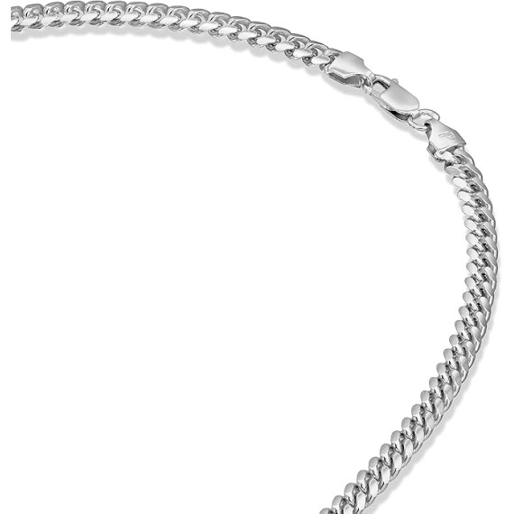 Italian Solid 925 Sterling Silver, 22K Gold Plated Chain Necklaces | Snake, Square Box, Cable, Super Flex Curb, Miami Cuban and Rope Diamond-Cut Herringbone Necklace for Women and Men | MADE IN ITALY