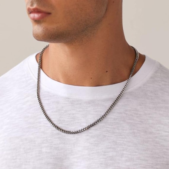 Italian Solid 925 Sterling Silver, 22K Gold Plated Chain Necklaces | Snake, Square Box, Cable, Super Flex Curb, Miami Cuban and Rope Diamond-Cut Herringbone Necklace for Women and Men | MADE IN ITALY