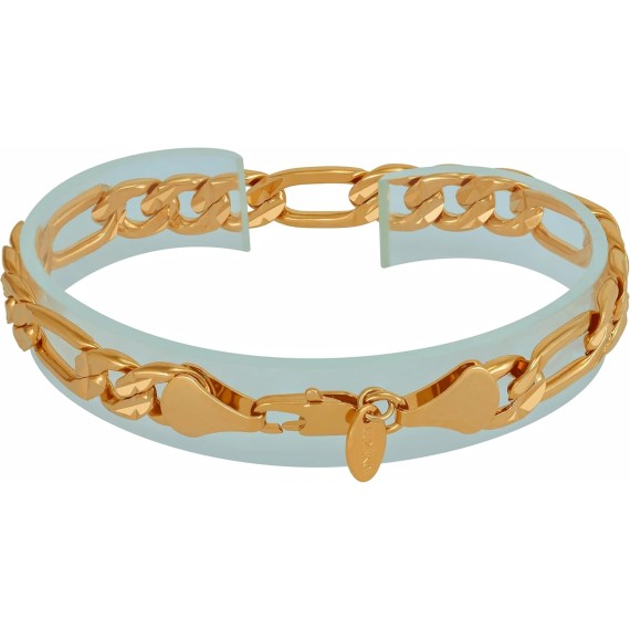 Radiant Diamond Cut Figaro 24k Real Gold Bracelets for Women and Luxury Mens Bracelet