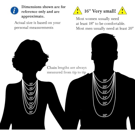 7MM Gold Necklace 14K Gold Chain Necklace Woman Mens Chain Necklaces Gold Cuban Link Chain for Men & Women Non Tarnish Gold Necklace Cuban Chain 16'' 18'' 20'' 22'' 24'' 26'' 30''